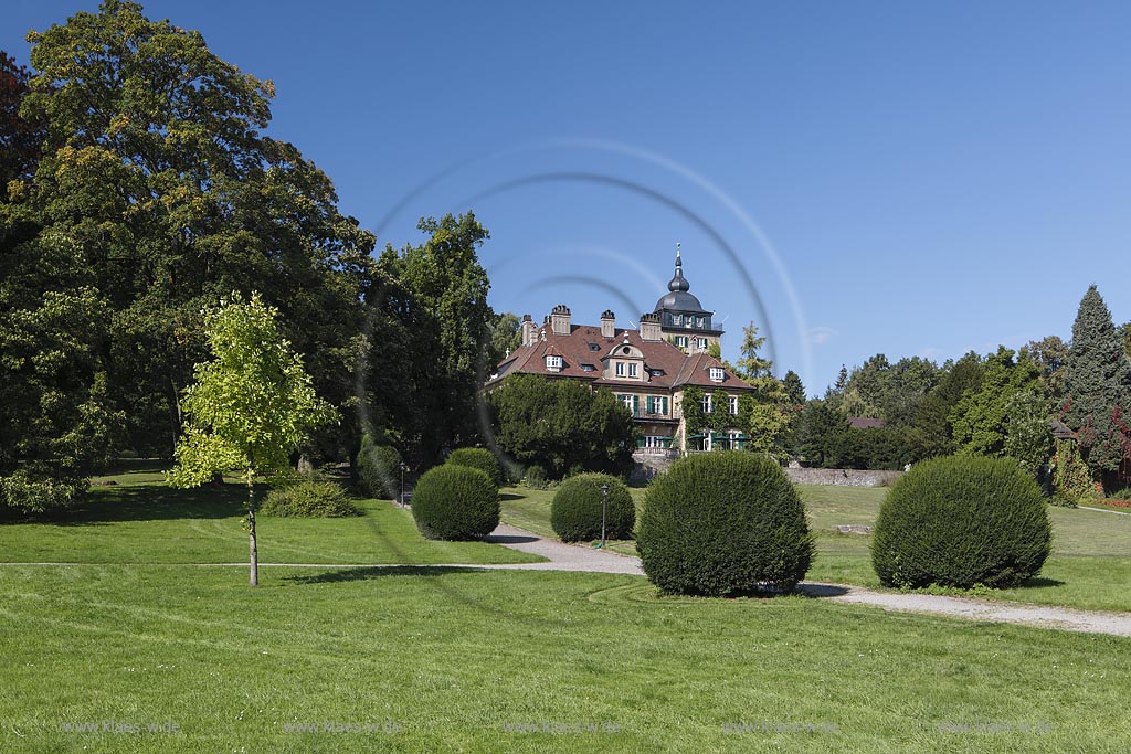 Bergisch Gladbach, Schloss Lerbach mit Englischem Landschaftspark; Bergisch Gladbach, castle Schloss Lerbach with an english landscape park.