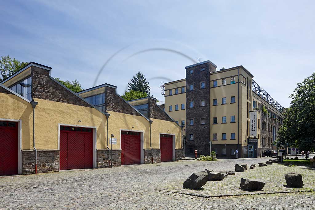 Engelskirchen LVR Industriemuseum Baumwollspinnerei Ermen und Engels, Aussenansicht mit ehemaligem Fabrikhof; Engelskirchen LVR industrial museum exterior view