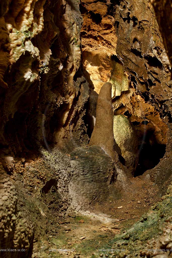 Wiehl Tropfsteinhoehle, Innenansicht; Wiehl flowstone cave interior view