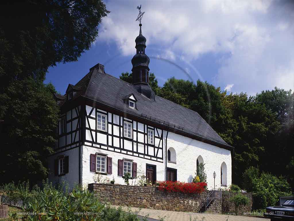 Rosbach, Windeck, Rhein-Sieg-Kreis, Blick auf Rosbach Kapelle, Alte Kapelle 