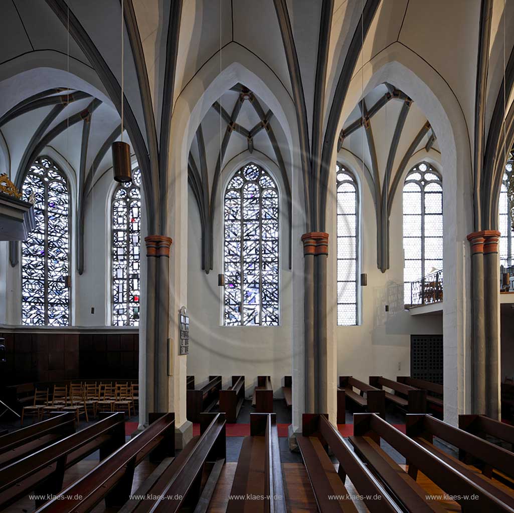 Wlfrath evanelische Stadtkirche Innenansicht mit Blick nach Westen;Wlfrath townchurch indoorview to west