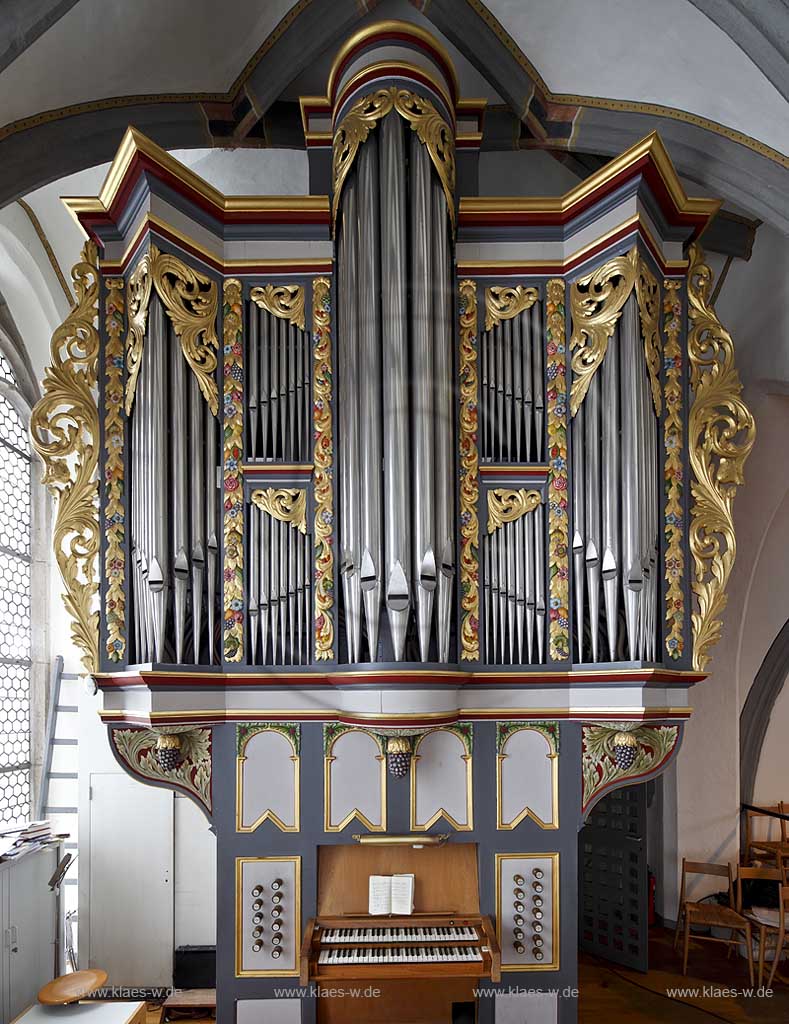 Wuelfrath evangelische Stadtkirche Orgel; Wuelfrath evangelic church pipe organ