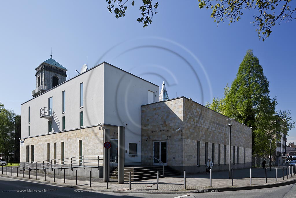 Wuppertal Barmen, Bergische Synagoge,  ist auch ein Zeichen fr das Weiterleben der juedischen Kultur in Deutschland; Wuppertal Barmen, synagogue Bergische Synagoge.