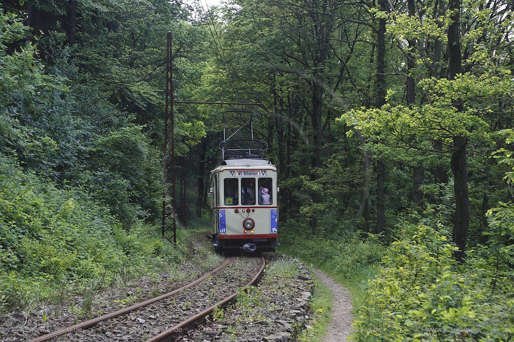 Wuppertal Cronenberg, Museumsstrassenbahn; Wuppertal Cronenberg, cable car Museumsstrassenbahn.