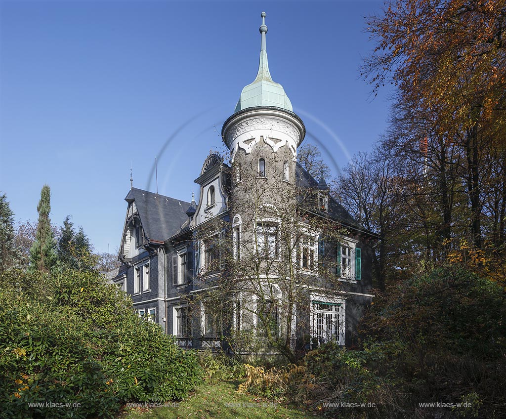 Wuppertal Elberfeld, Sommerhaus Villa von der Heydt, auch Haus von der Heydt genannt, es war  das Stammhaus der Bankier- und Kaufmannsfamilie von der Heydt und ist  ist als Baudenkmal unter Schutz gestellt; Wuppertal Elberfeld, summer residence Villa von der Heydt.