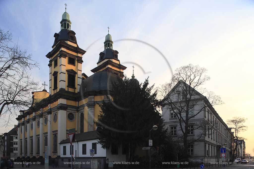 Altstadt, Dsseldorf, Duesseldorf, Niederrhein, Bergisches Land, Blick auf Barocke St. Andreas Kirche