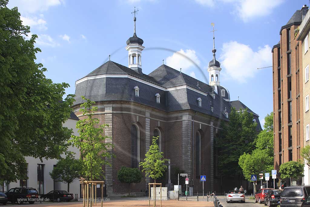 Altstadt, Dsseldorf, Duesseldorf, Niederrhein, Bergisches Land, Blick auf Kath. St. Maximilian Kirche, Maxkirche