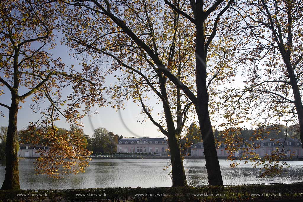 Dsseldorf, Benrath, Schloss Benrath, Schlossteich, Herbststimmung