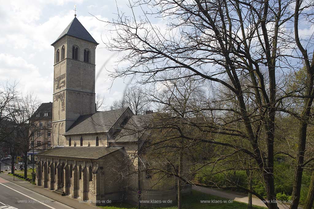Bilck, Dsseldorf, Duesseldorf, Niederrhein, Bergisches Land, Blick auf Kirche Alt Sankt Martin 