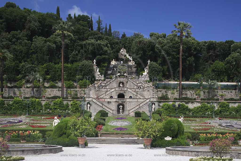 Collodi, Blick auf Barockgarten, Toskana, Tuscany 