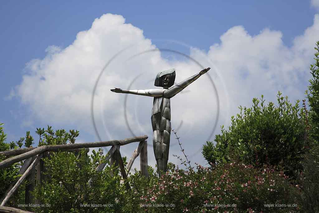Collodi, Blick auf Statue im Pinoccio Park, Toskana, Tuscany