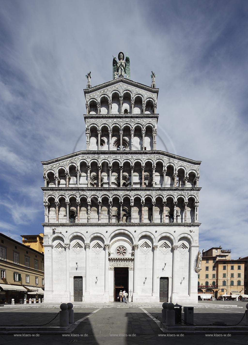 Lucca, San Michele in Foro, St. Michael auf dem Forum, bedeutende Kirche; Lucca, church San Michele in Foro.
