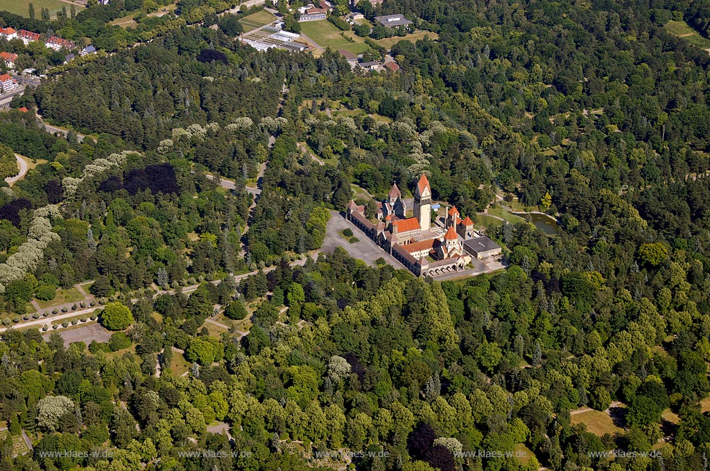 Luftbild, Leichenhalle Suedfriedhof, Gedaechtnishalle, Luftbild, Zwickauer Strasse, Leipzig, Sachsen, Germany, Europa