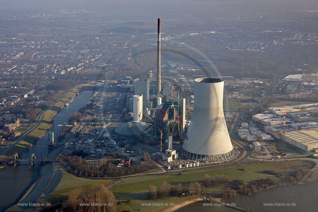 EVONIK-Kraftwerk Walsum, Duisburg, Nordrhein-Westfalen, Deutschland, DEU. | EVONIK power plant in Walsum, Duisburg, North Rhine-Westphalia, Germany, DEU.