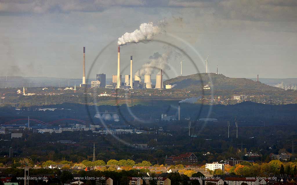 Luftbild, Gelsenkirchen EON STEAG Kraftwerk Gelsenkirchen-Scholven Kohlekraftwerk, Gelsernkirchen , Ruhrgebiet, Nordrhein-Westfalen, Germany, Europa
