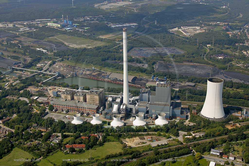 Luftbild, STEAG Kraftwerk,  Herne, Ruhrgebiet, Nordrhein-Westfalen, Germany, Europa