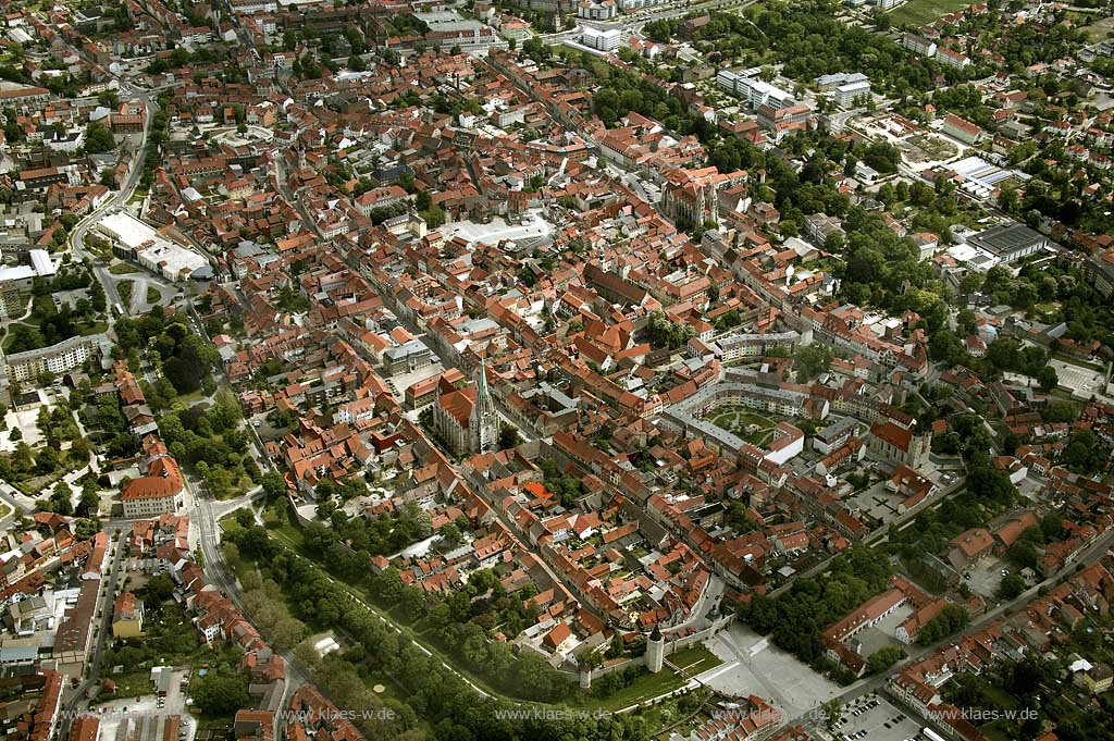 DEU, Deutschland, Luftbildfotografie: Thueringen, Muehlhausen, Innenstadt | DEU, Germany, aerial photography: Thuringia, Muelhausen, city