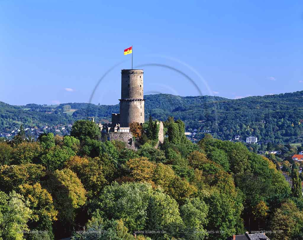 Bad Godesberg, Bonn, Regierungsbezirk Kln, Mittelrhein, Blick auf Burg, Burgruine Godesberg und Landschaft