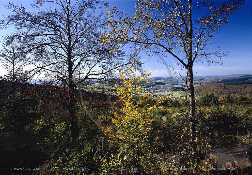 Haincher Hhe, Hoehe, Siegerland, Blick auf Siegerland und Landschaft