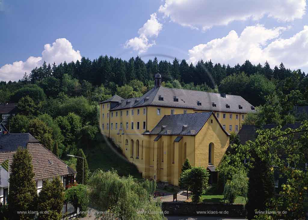 Seelbach, Marienthal, Nassau an der Lahn, Rhein Lahn Kreis, Westerwald, Blick auf ehemaliges Franziskanerkloster