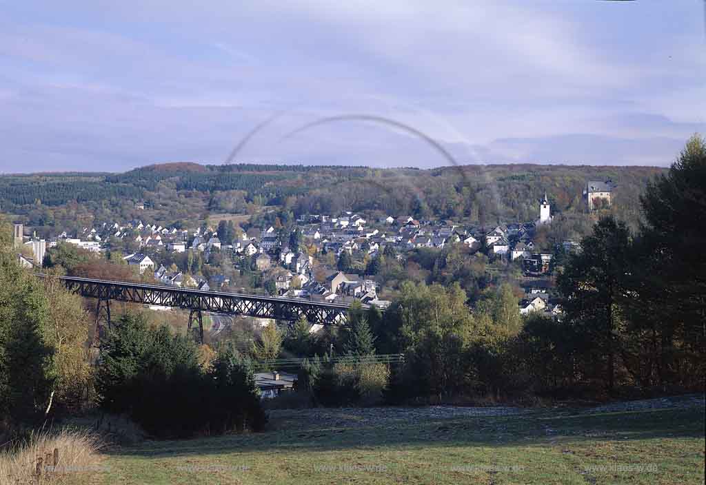 Westerburg, Westerwaldkreis, Westerwald, Panoramablick auf Stadt