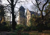 Gießen, Blick auf altes Schloß, Schloss Gießen, Landgräfliche, Landgraefliche Burg, Hessen