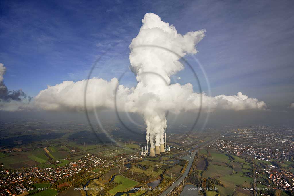 Gersteinwerk, RWE-Power, Hamm, Nordrhein-Westfalen, Deutschland, DEU. | Gersteinwerk power plant, Hamm, North Rhine-Westphalia, Germany, DEU.