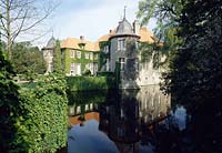 Ascheberg, Herbern, Kreis Coesfeld, Münster, Muenster, Münsterland, Muensterland, Blick auf Schloss, Wasserschloss Itlingen 