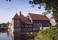 Rinkerode, Drensteinfurt, Kreis Warendorf, Münster, Muenster, Münsterland, Muensterland, Blick auf Wasserburg Haus Borg