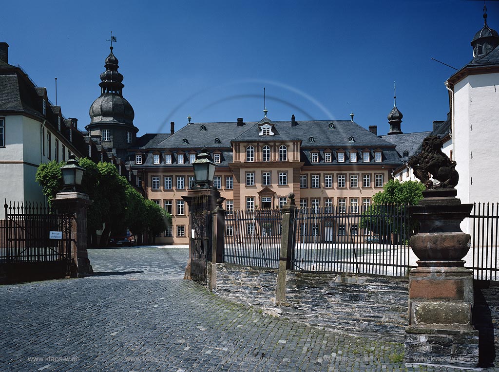 Bad Berleburg, Kreis Siegen-Wittgenstein, Siegerland, Blick auf Schloss Berleburg